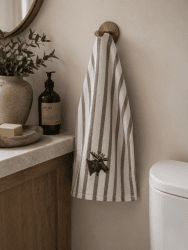 Kitchen towel Elk, white/brown 30 x 45 cm