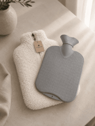 Värmeflaska Kerri fårskinn, Creme