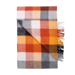 rutig iorange halsduk amanda christensen herr virgin wool