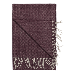 fiskbensmönstrad herr halsduk klassisk halsduk ull amanda christensen vinröd