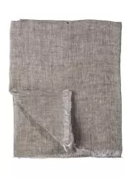 Tunn linne/linne-melange scarf i grått