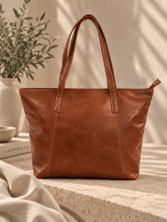 Handväska Shopper/ Totebag Vintage L.F, Cognac