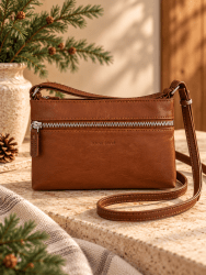 Shoulderbag bag Alva Vintage L.F, Cognac