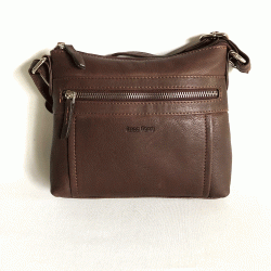 Handbag Medium Soft Vintage crossbody L.F, Dark Brown