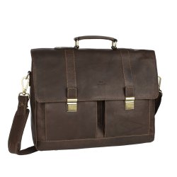 klassisk herr portölj i vintageinspirerat skinn