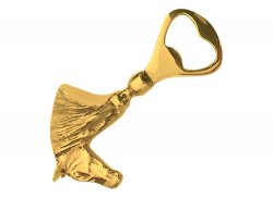 flasköppnare hästhuvud mässing kapsylöppnare häst mässing