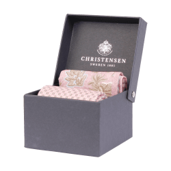 slips o bröstnäsduk i linne från amanda christensen kunglig hovleverantör rosa linne slips o linne näsduk