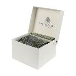 sidenslips o näsduk i siden paisley grön melange amanda christensen presentbox