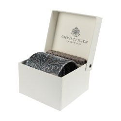 sidenslips paisley beige näsduk presentbox sidenslips i box amanda christensen