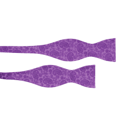 Self tie Paisley silk, Purple