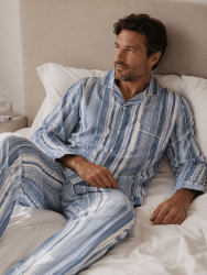 Herrpyjamas Thomas, randig 2stl