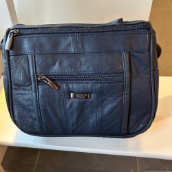 Handbags women lambskin, Navy