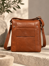 Damväska /crossover Vintage L.F, Medium cognac
