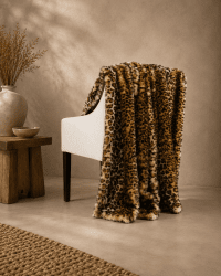 Pläd Leopard, 150 x 180 cm