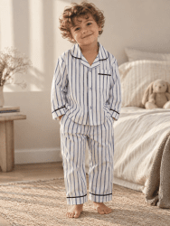 Ralph Blue & White Triple Stripe Boys Pyjamas