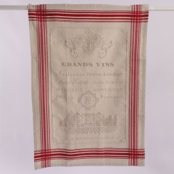 Kitchen towel jacquard Grands Vins, 50 x 70 cm
