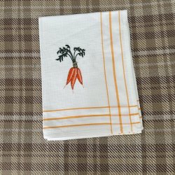 Kitchen towel Carrot, 50 x 70 cm waffled
