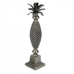 antikiserad silver lampfot frukt ananas stilfull snygg bordslampa