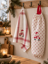 Bag for bags Snowman, 23 x 55 cm