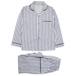 herr pyjamas tunn bomull randig pyjamas