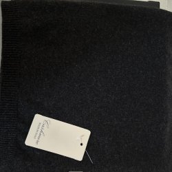 Poncho Bianca Casmere/wool, Graphite