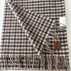 smårutig herr halsduk virgin wool ull halsduk klassisk rutig herr halsduk amanda christensen