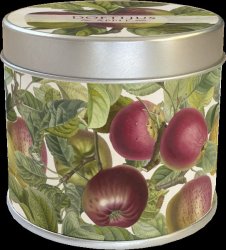 vackra underbara doftljus vintage äpplen sköna ting plåtburk vacker gåbort present