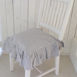 Stolsfodral Sundborn, Grå/vit