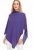 Poncho Bianca Casmere/wool, purple