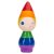handmålad svensk design regnbågs staty figur peggy regnbåge hbtq rainbow glädje 11 cm