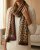 Siden Scarf Leopard, 90 x 180 cm