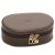 smyckeskrin ovalt lycke jewelry box taupe