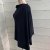 Poncho Bianca Casmere/wool, Navy