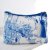 Blue & White Safari Toile De Jouy Print Lined Wash Bag
