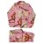 Pink, Cream & Burnt Orange Large Botanical Print pyjamas, S/M