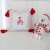 Pillowcase Snowman tassels, 40 x 40 cm