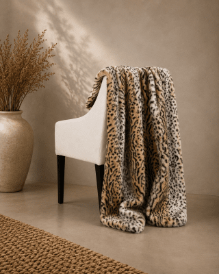 Zoom bild av Pläd Tiger, 140 x 180 cm