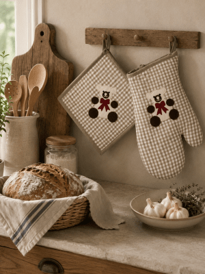 Zoom image of Potholder Teddy, 20 x 20 cm