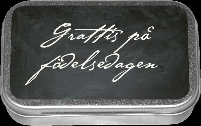 Zoom image of Pastiller licorice, Happy Birthday