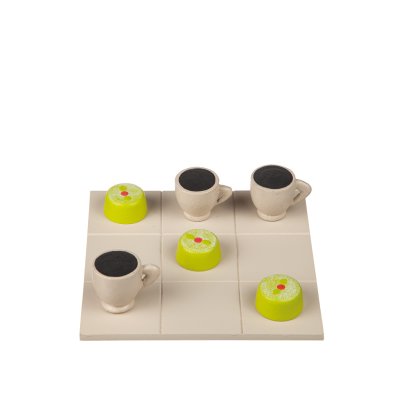 Zoom bild av fika luffarschack tre i rad fika prinsesstårta presenttips fika