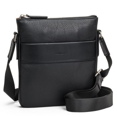 Zoom bild av crossover small the monte unisex svart snygg crossover skinn väska tiger