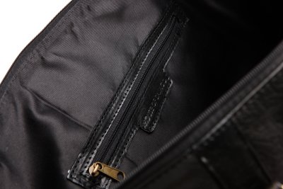 skinnbag weekendbag svart klassisk läderbag