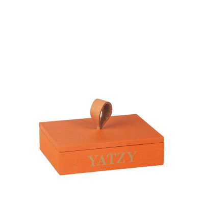 Zoom image of Yahtzee in a wooden box, Orange