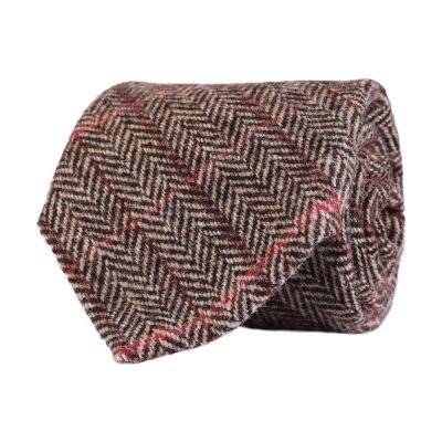 Zoom bild av slips tweed rutig ull slips tweed made in italy amanda christensen