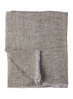 Zoom bild av skir linnehalsduk unisex halsduk scarf linne