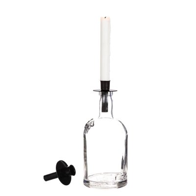 Zoom bild av jushållare till flaskan ljus till flaskan hållare för ljus till flaskan presenttips