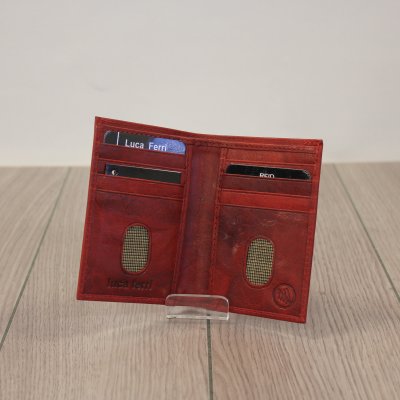 röd skinn plånbok utan mynt plånbok utan mynt röd skinnplånbok