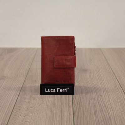 röd kalvskinnsplånbok portmonnä skinn dam plånbok