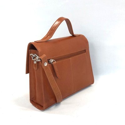 Zoom bild av elegant skinnväska kelly luca ferri exklusivt skinn