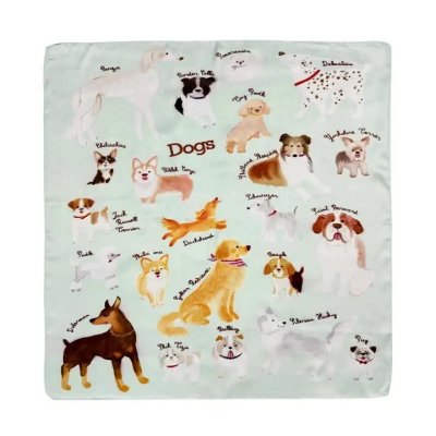 Zoom image of Scarf Dog print 70 x 70